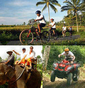 Bali Cycling, Elephant And ATV Ride Tour