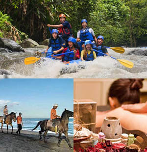 Bali Rafting, Horse Riding And Spa Tour