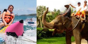 bali watersport elephat ride tour