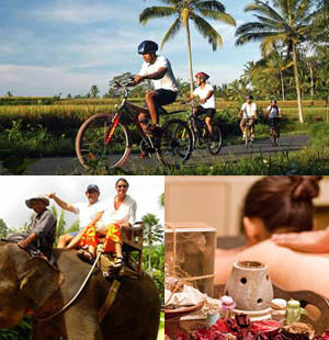 Bali Cycling, Elephant Ride And Horse Riding Tour